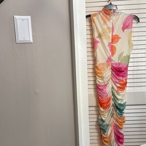 Flying Tomato Colorful Floral Sleeveless Maxi Dress
